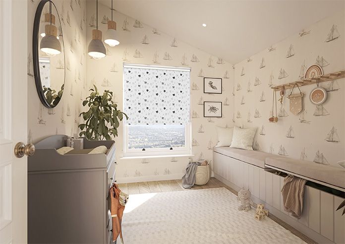 Scandi Forest (Blackout), Grey - Roller Blind - Image 7
